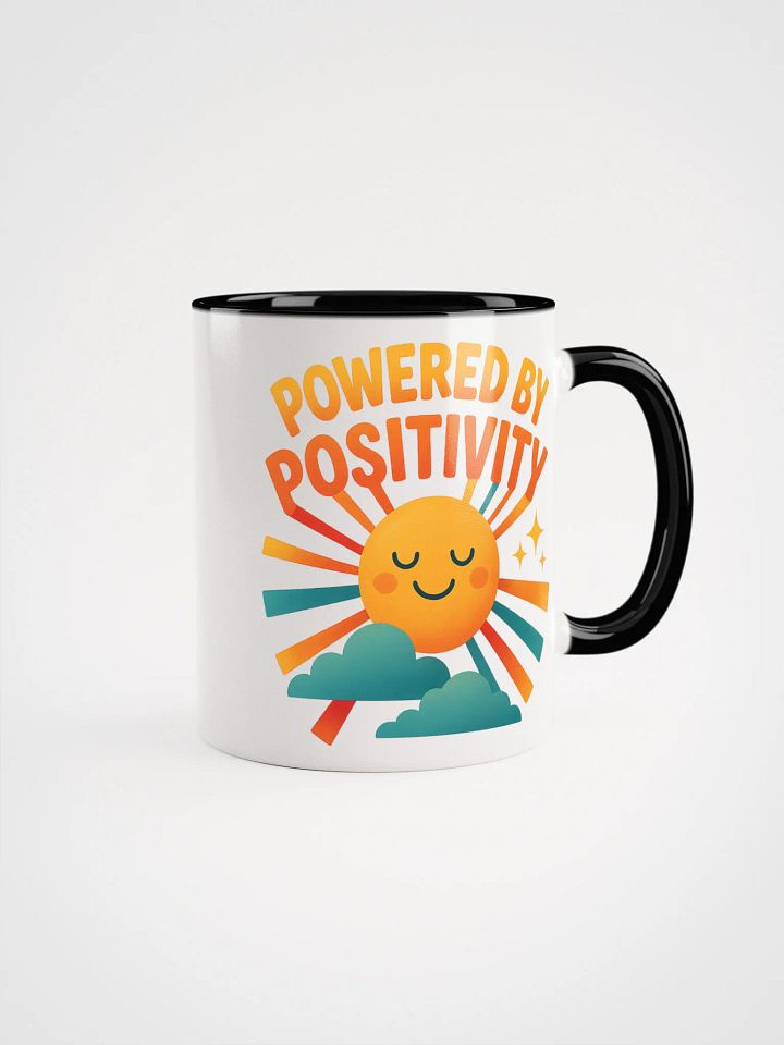 Powered by Positivity – Radiant Smiling Sun Mug product image (4)