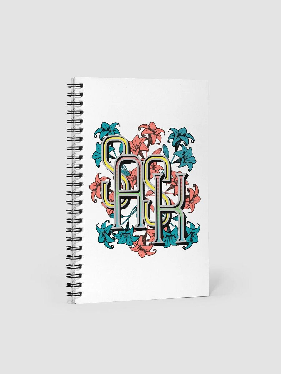 Sask Saskatoon Saskatchewan Flower Customizable Dotted Spiral Notebook product image (3)