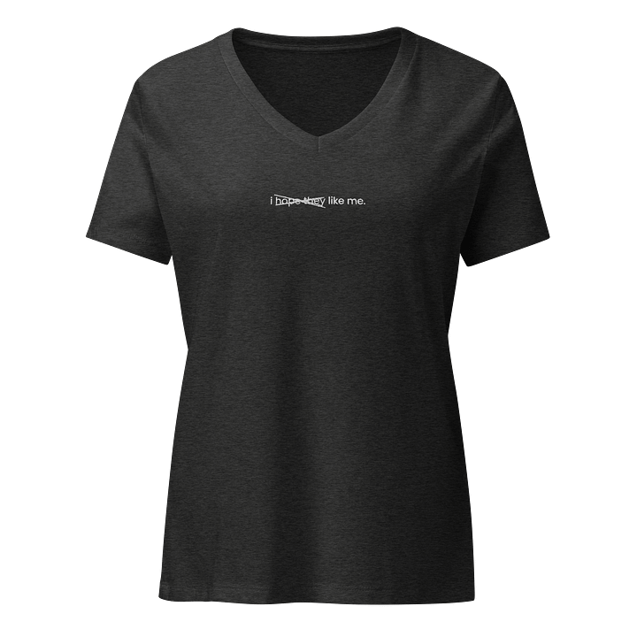 "i hope they like me" V-Neck Tee product image (1)