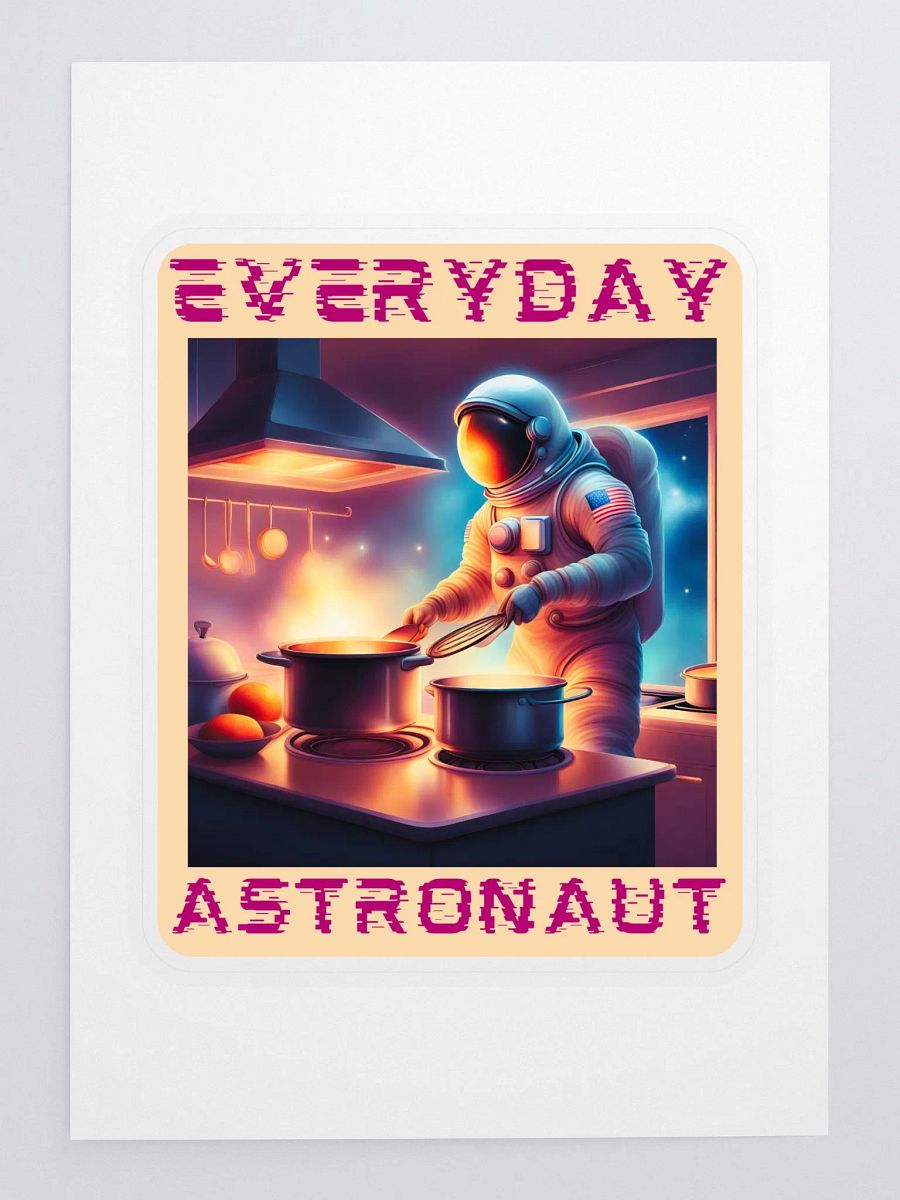 Everyday Astronaut Cooking in the Kitchen Sticker product image (3)