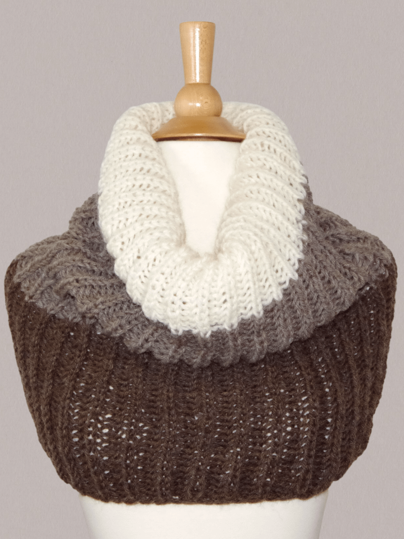 Chunky SHORTCUT Brioche Cowl - PDF Knitting Pattern & Video Tutorial product image (2)