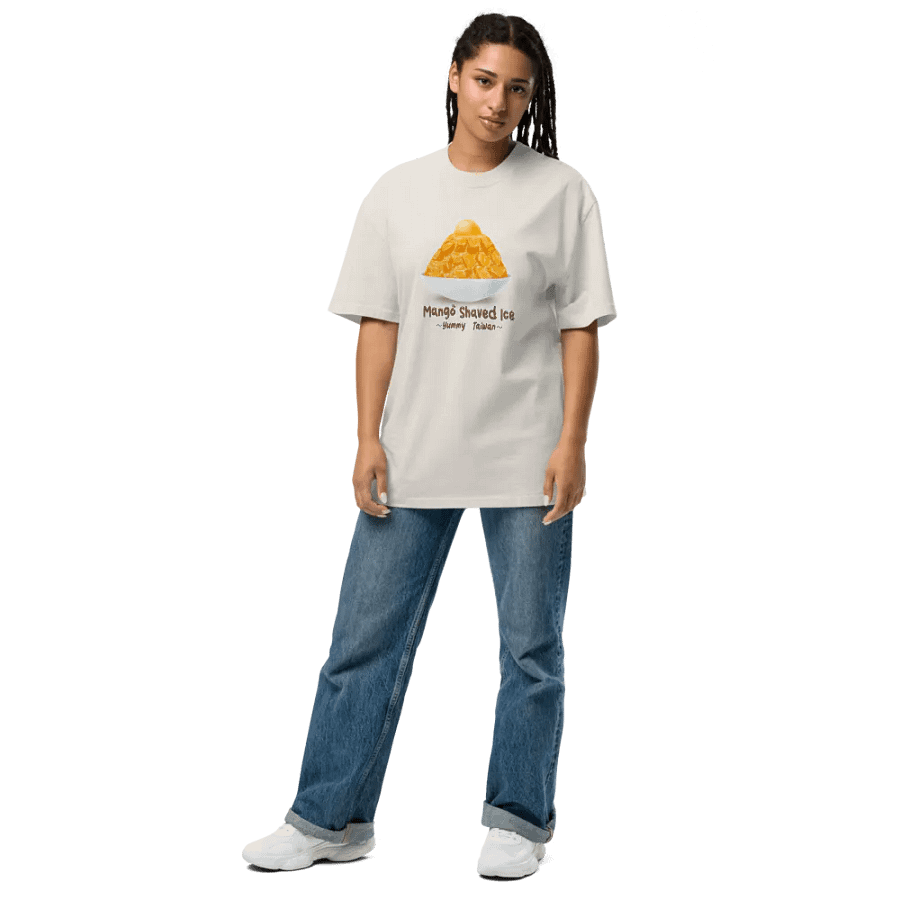 Summer dessert_Taiwan mango shaved ice Oversized T-Shirt product image (5)
