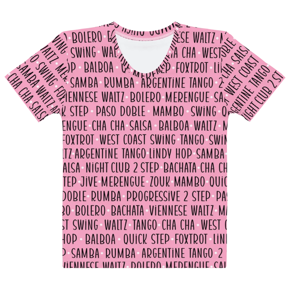 Women's Ballroom Dance T-Shirt Pink product image (5)