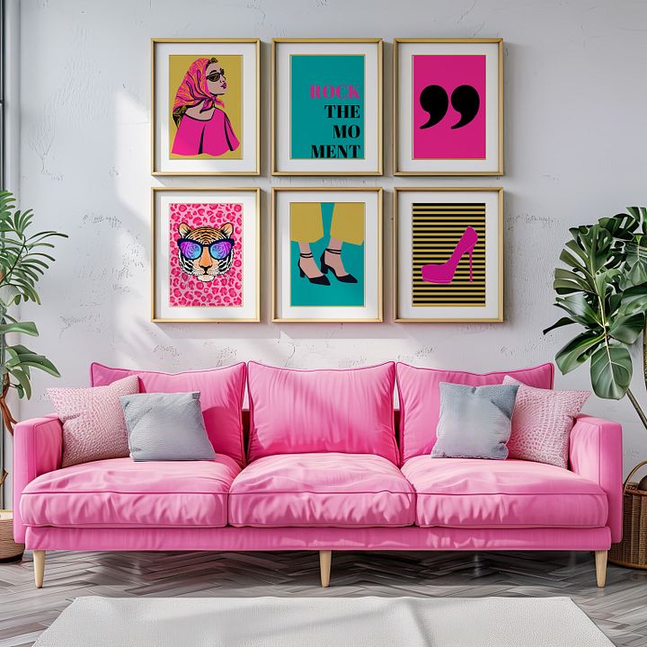 Rock The Moment Retro Gallery Wall Set of 6 DIGITAL Prints product image (2)
