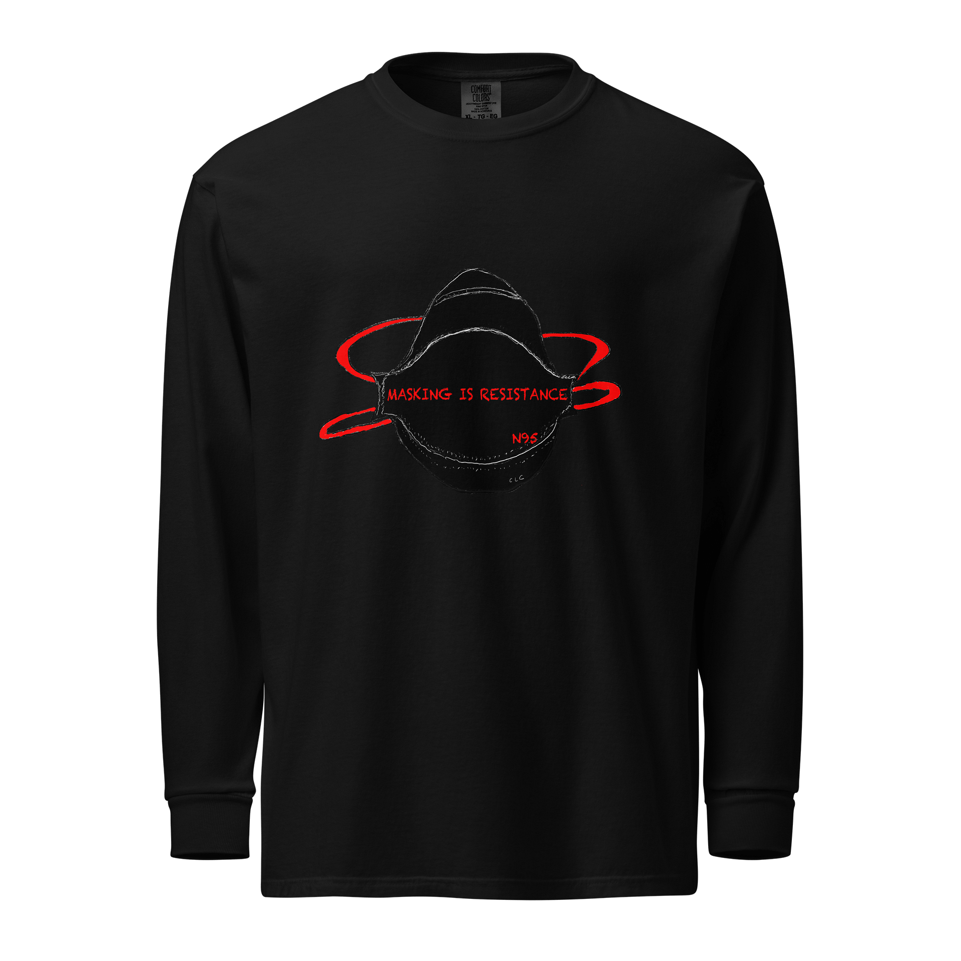 MASKING IS RESISTANCE Long Sleeve Tee product image (1)