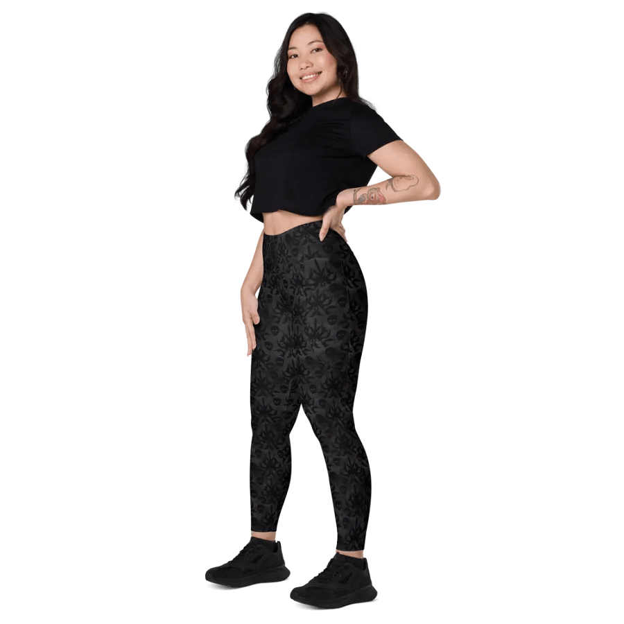 Gothic 2A High Waist Pocket Leggings - Black product image (4)