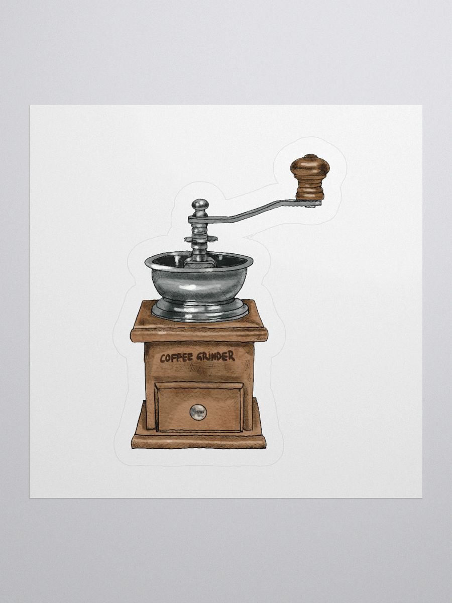 Vintage Coffee Grinder Sticker product image (2)