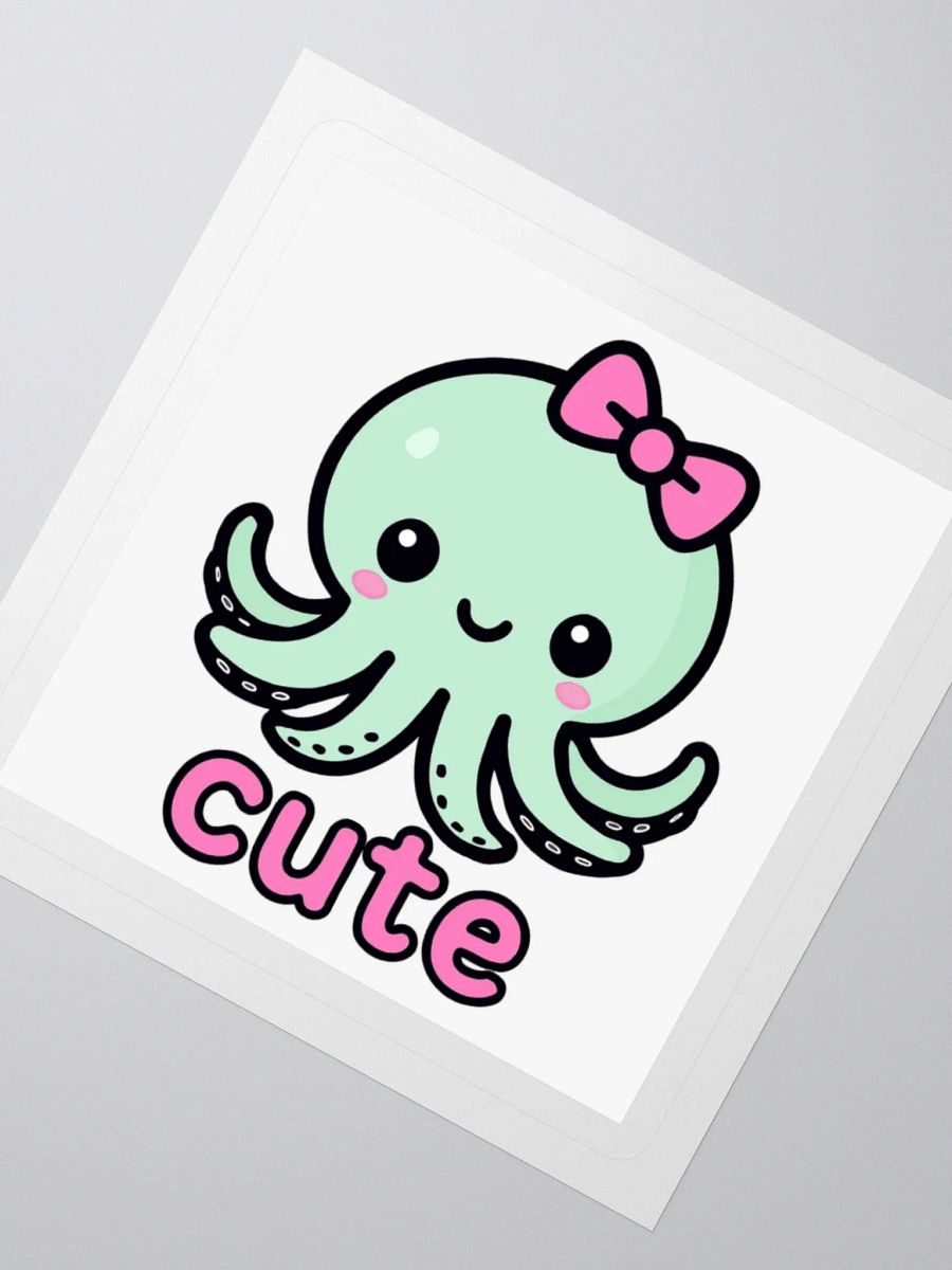 Cute Octopus Kiss Cut Sticker product image (4)