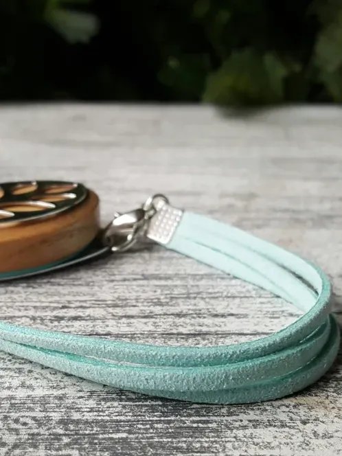 Mint Faux Suede Bracelet | Handmade Accessory for Bellabeat Leaf Urban & Ivy product image (1)