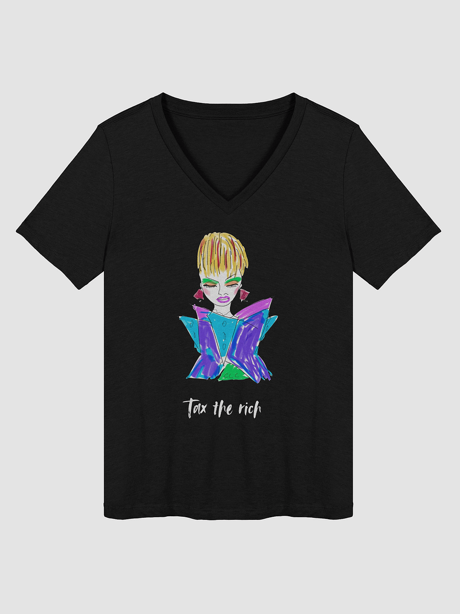 Tax The Rich Relaxed V-Neck product image (9)