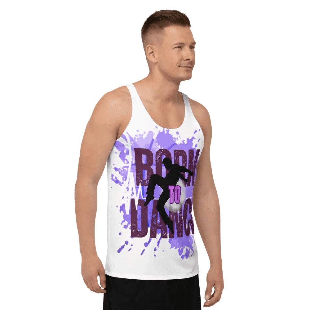 Born to Dance His Silhouette Energetic Vibes Full Print Tank product image (10)