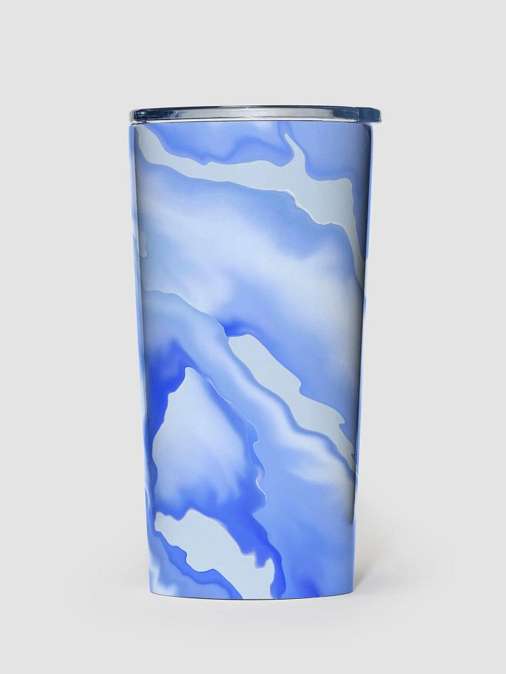 Silky blue Abstract Art on 20oz Stainless Steel Tumbler product image (2)