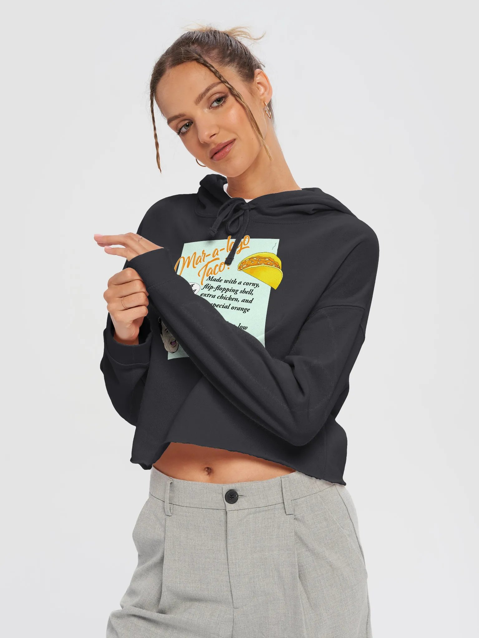 Mar-a-lago Taco Crop Hoodie product image (16)