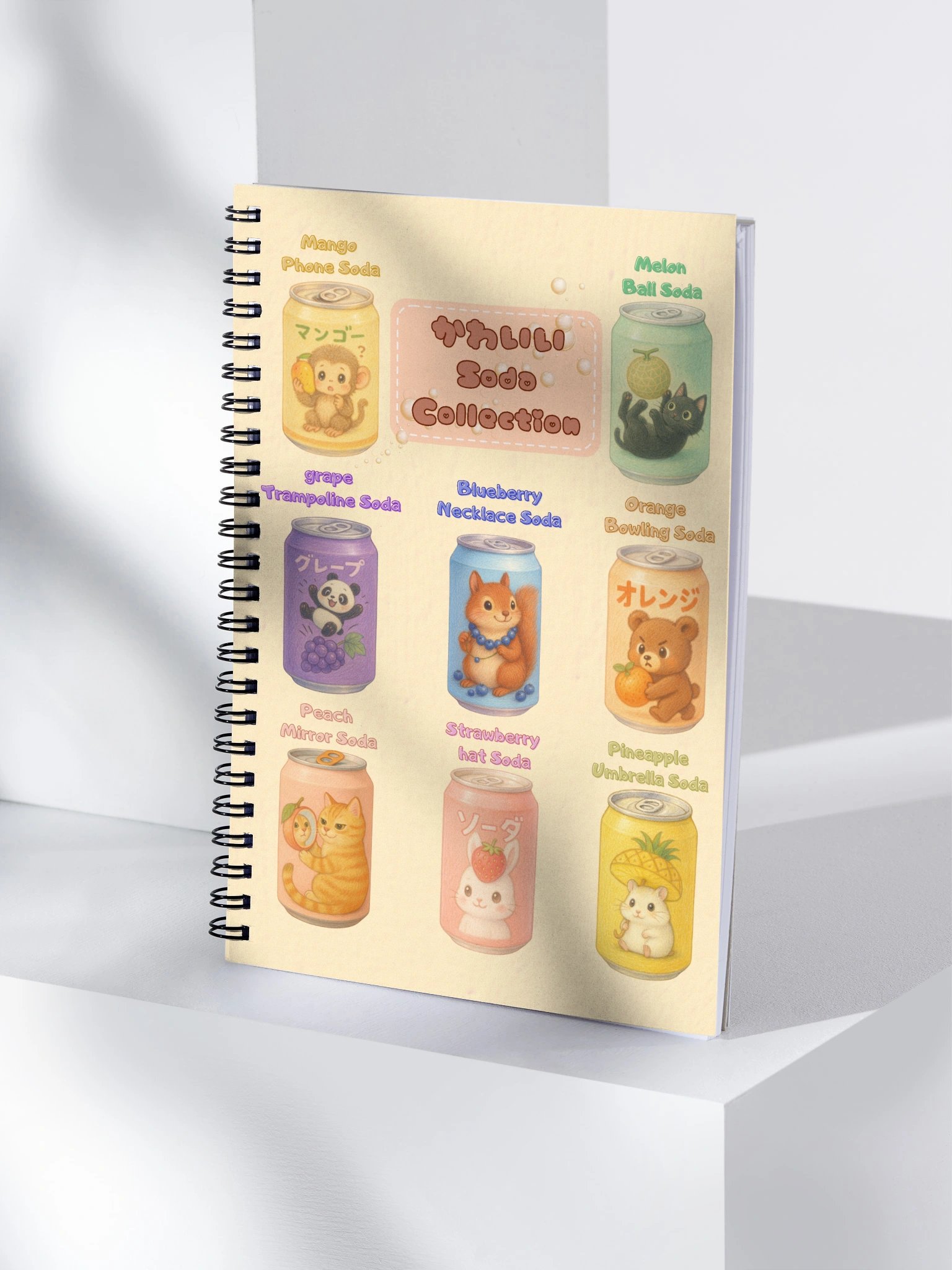 Kawaii Soda Can Collection Spiral Notebook product image (4)