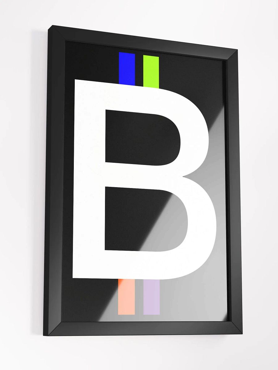 Bitcoin Spectrum (black) [framed] product image (3)