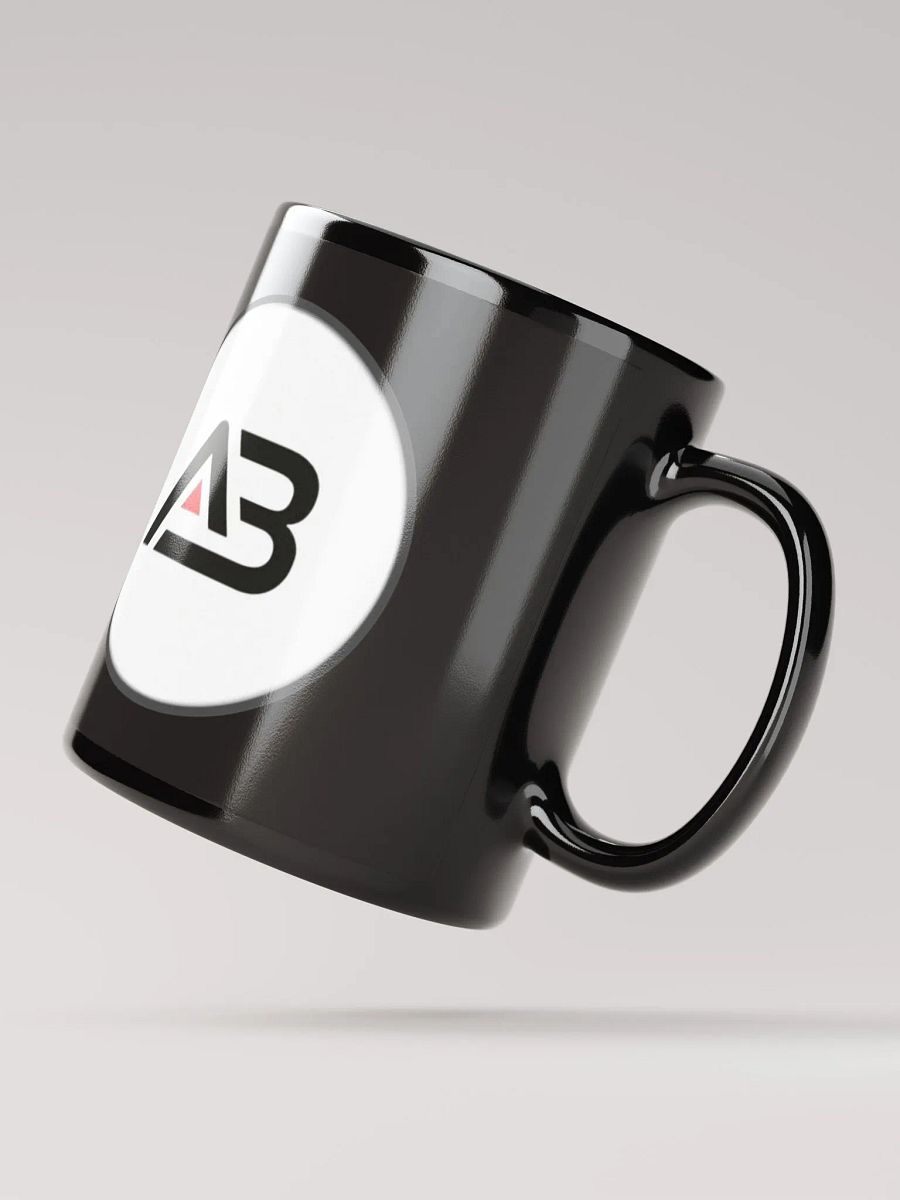 ABVOLLEYBALL Plain Black Ceramic Coffee Mugs for Daily Use Microwave Safe Cylindrical, 325ml product image (5)