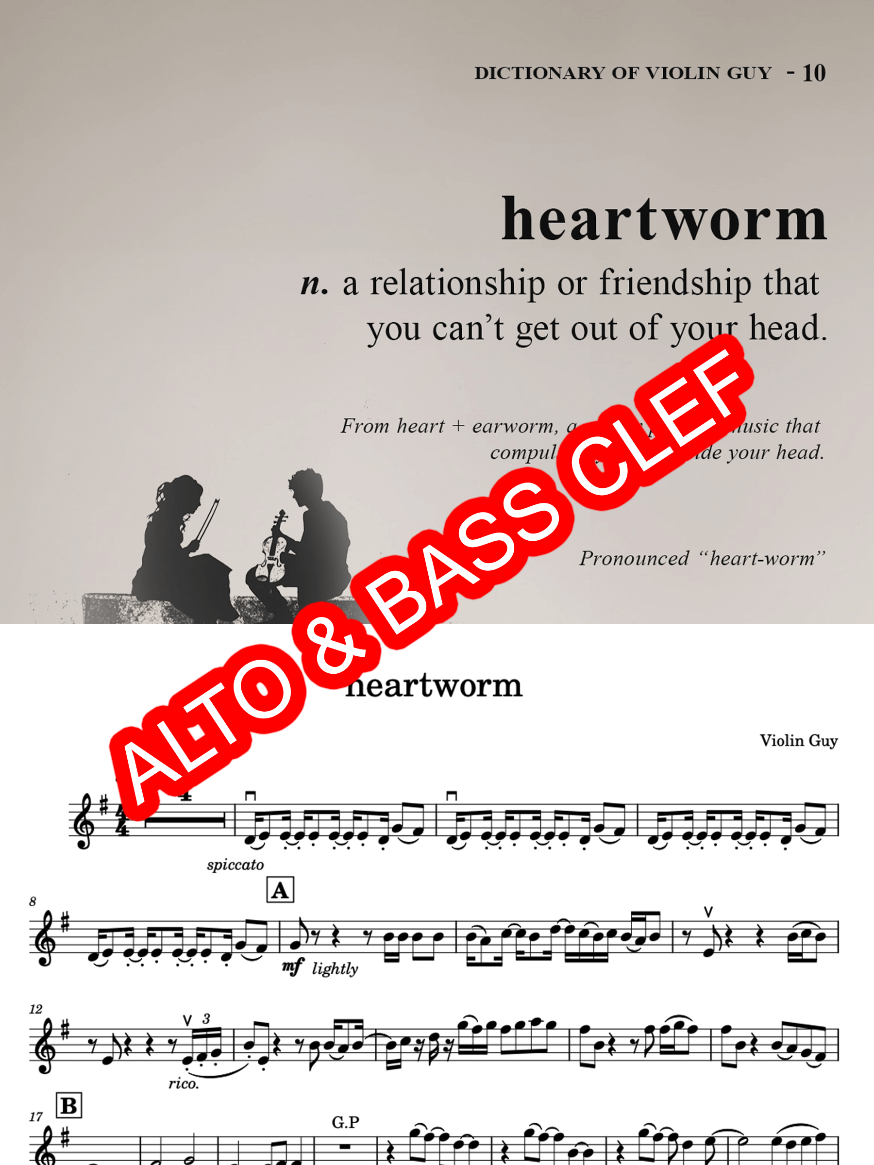 heartworm - Alto & Bass Clef product image (1)