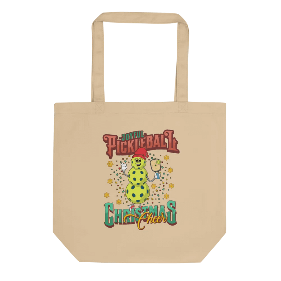 Joyful Pickleball Christmas Cheer Snowman Tote Bag product image (1)
