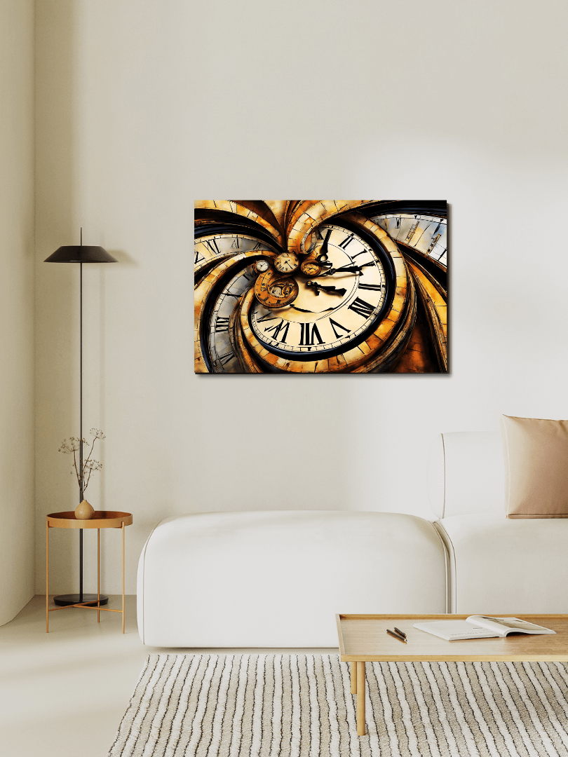 Time Confusion-8 | Canvas Artistic Wall Painting product image (9)