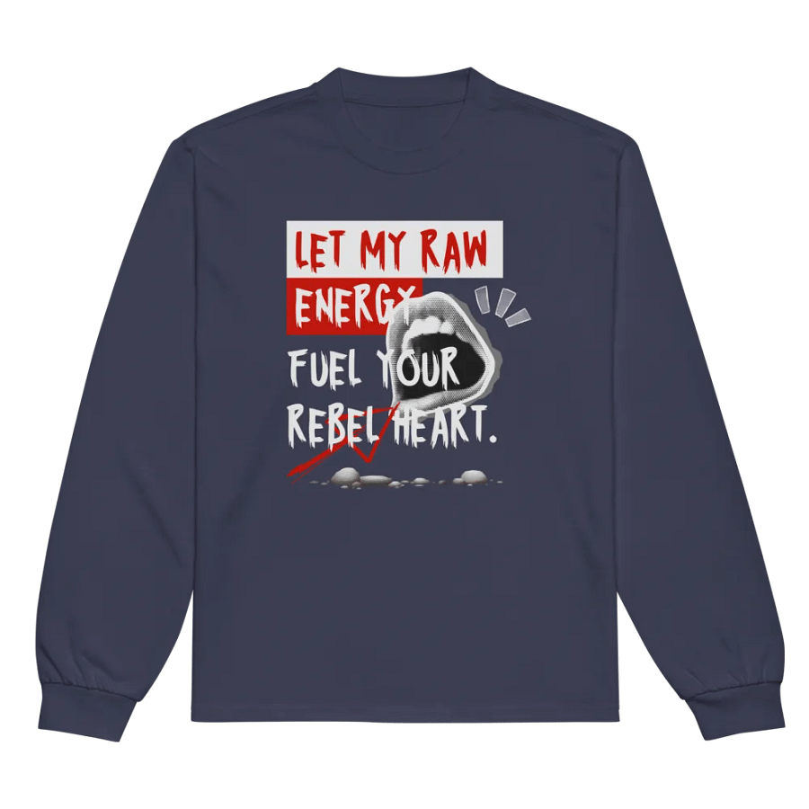 Let my raw energy long sleeve t-shirt product image (7)