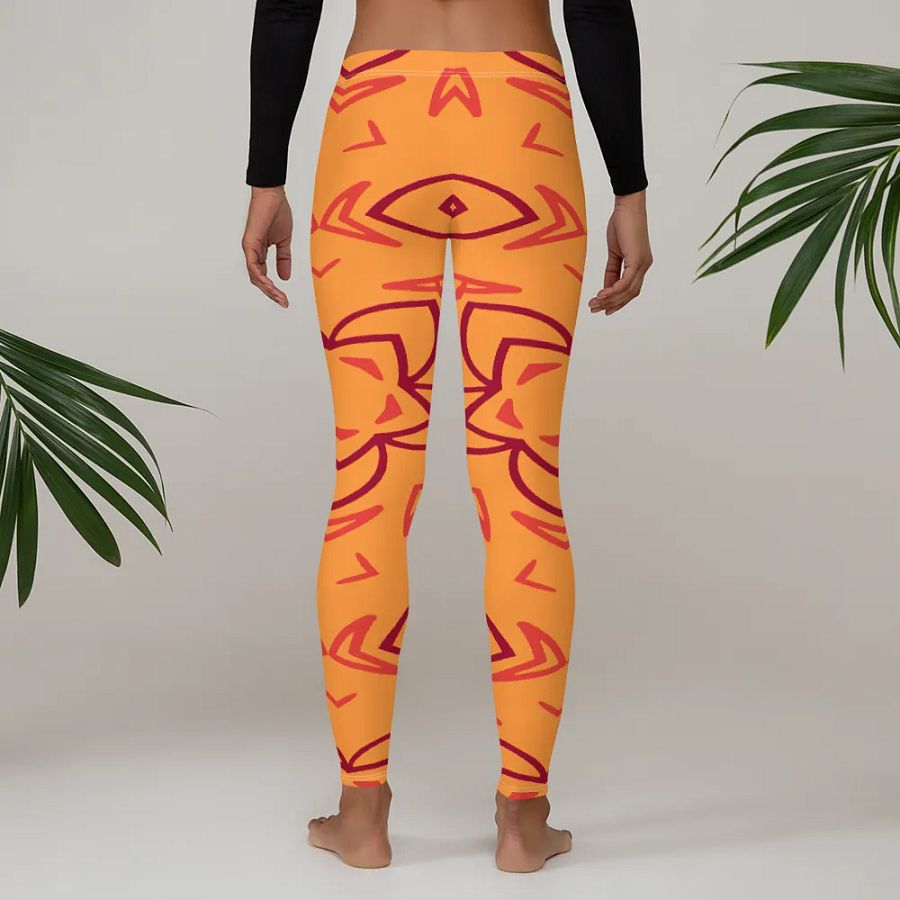 Retro Floral Fusion All-Over Leggings product image (4)