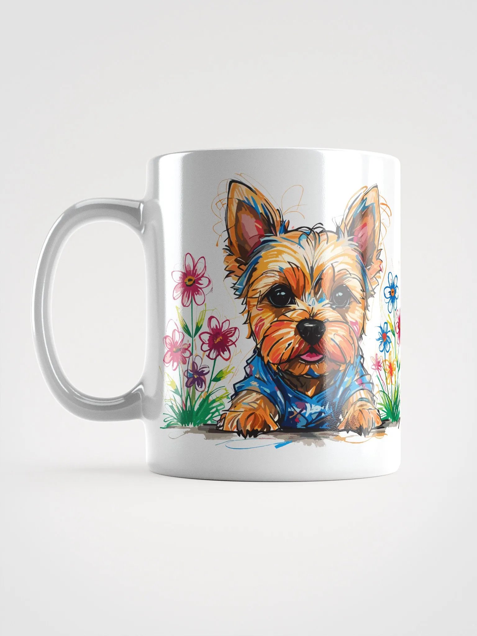 Scribbles Yorkshire Terrier 8 , Mug product image (12)