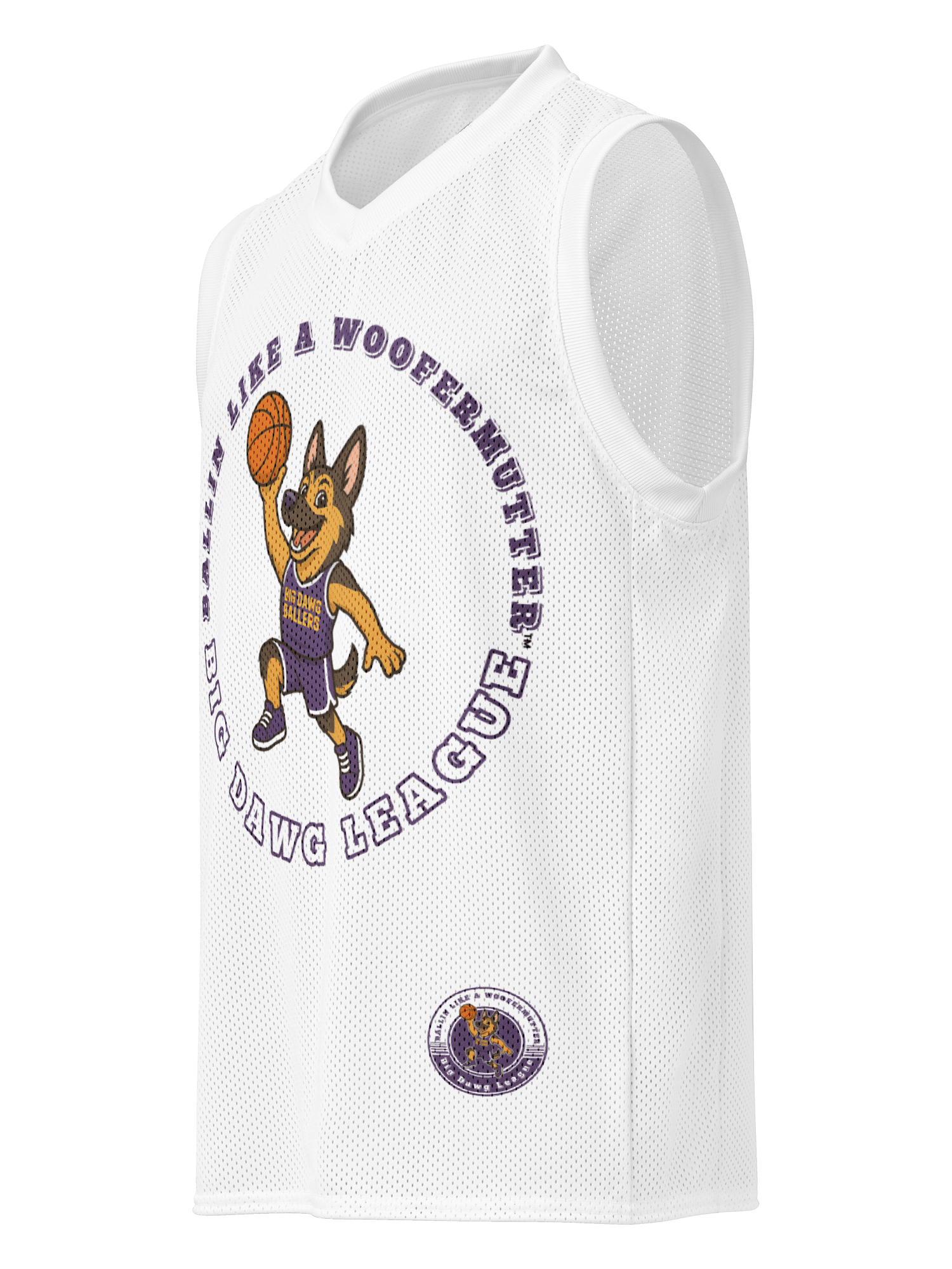 German Shepherd Ballin Like A WooferMutter™ Premium Basketball Jersey product image (2)