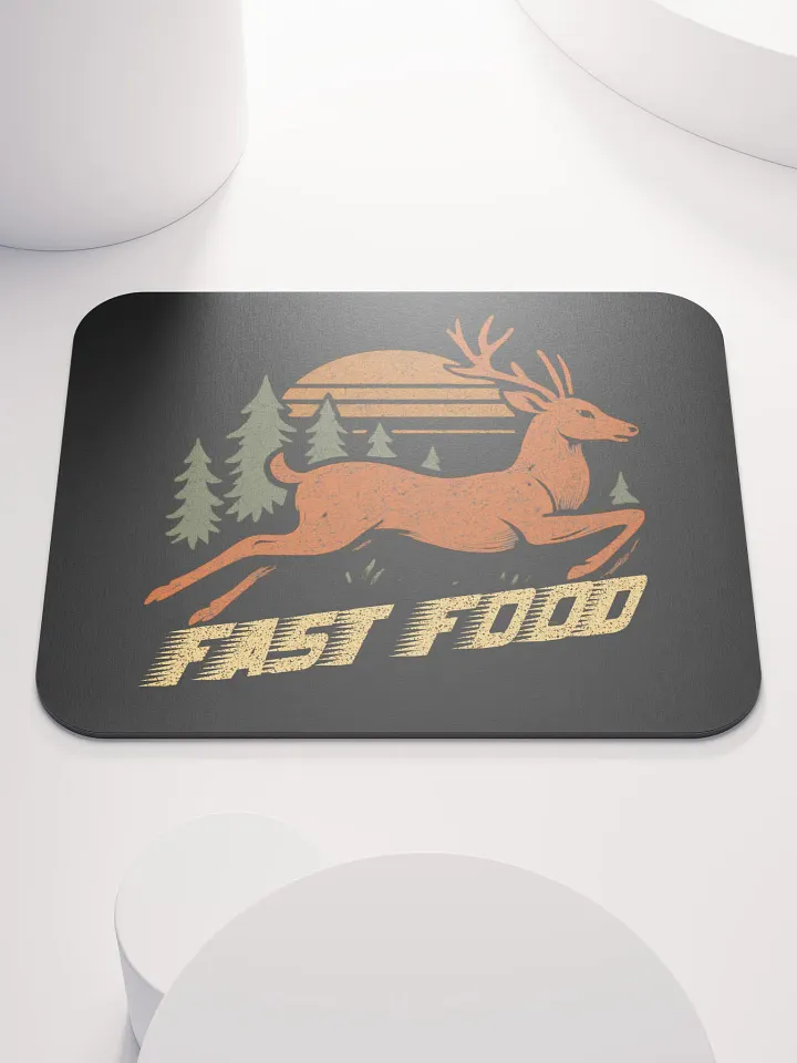 Fast Food Mouse Pad – Funny Deer Hunting Desk Mat product image (1)