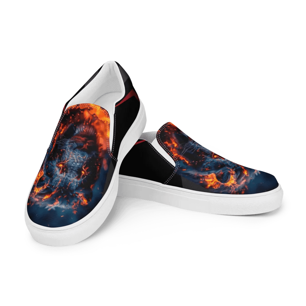 Fierce Lioness Flames Canvas Shoes product image (4)