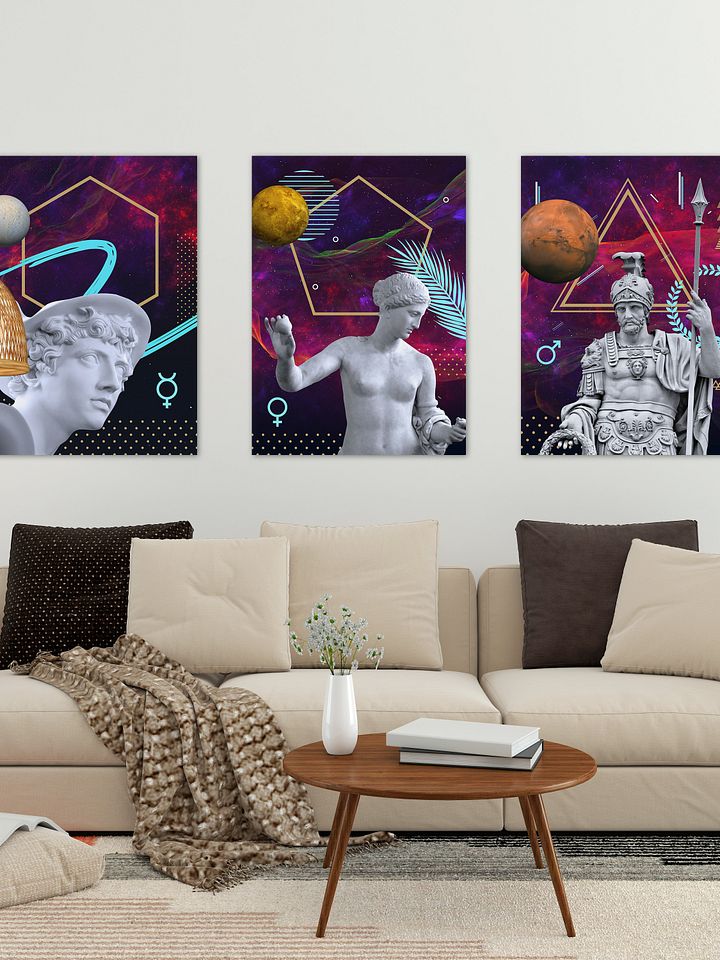 Synthwave Gods and Planets: Venus (Aphrodite) [synthwave/vaporwave/retrowave/cyberpunk] — aesthetic poster, retrowave poster, neon poster product image (2)