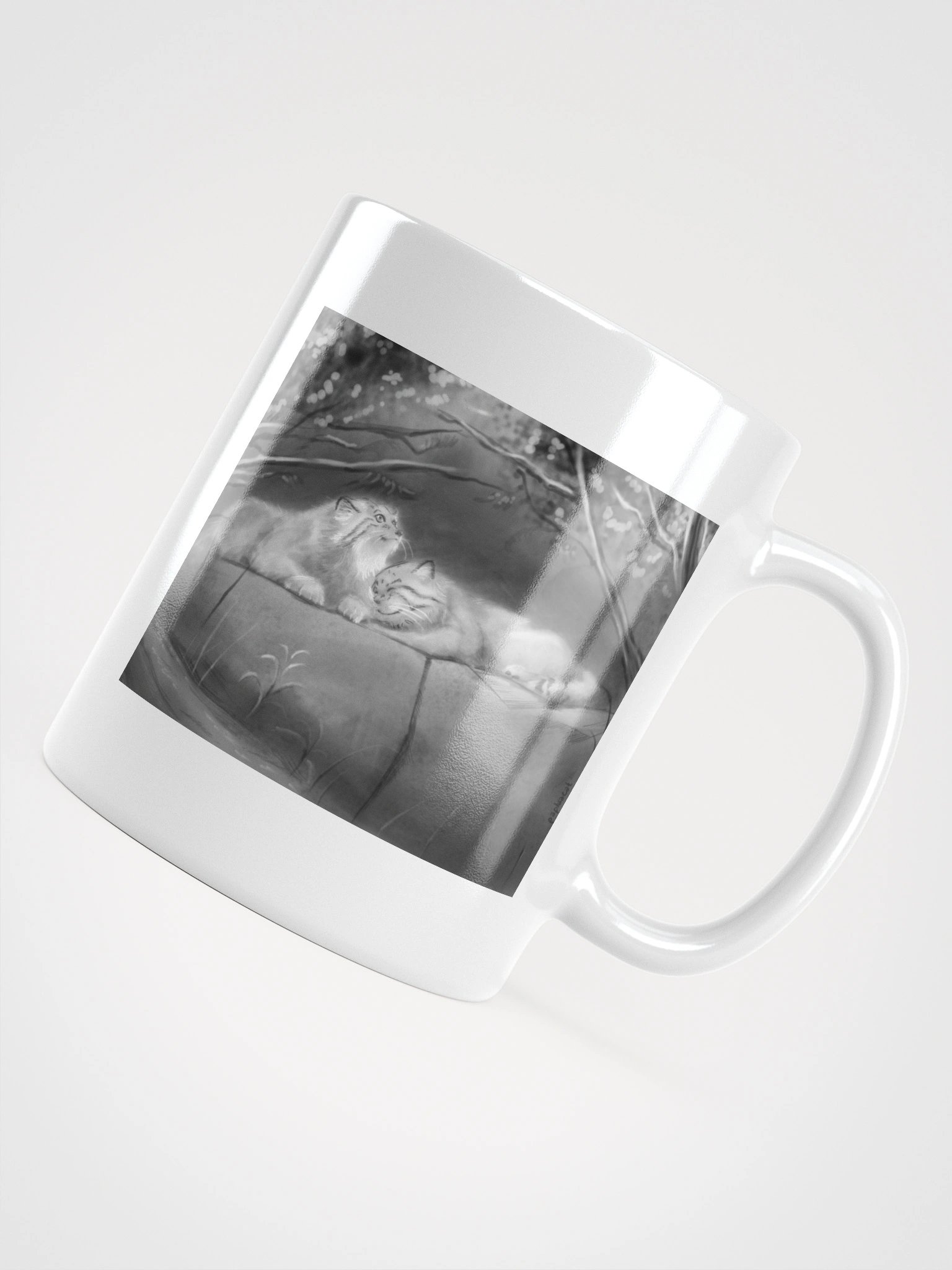 Bol & Polly Tribute (B&W) - White Mug product image (5)