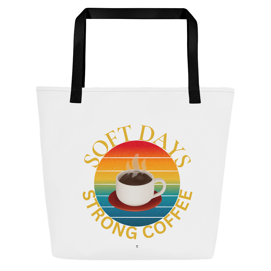 Retro Coffee Vibes All-Over Tote Bag product image (1)