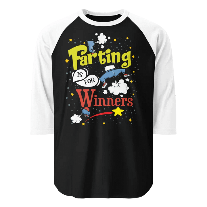 Farting Is For Winners raglan product image (1)