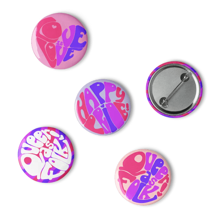 Bisexual Pride pin badge set product image (1)