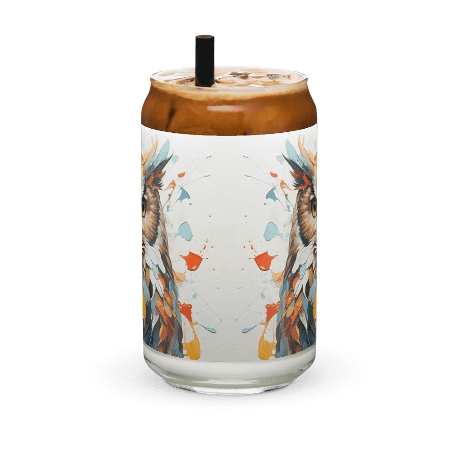 Midnight Watcher Owl Glass Can Sipper product image (12)