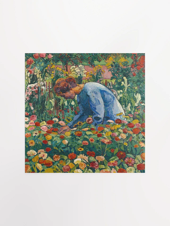 ''Anna Amiet in the Flower Garden'' by Cuno Amiet Poster product image (1)
