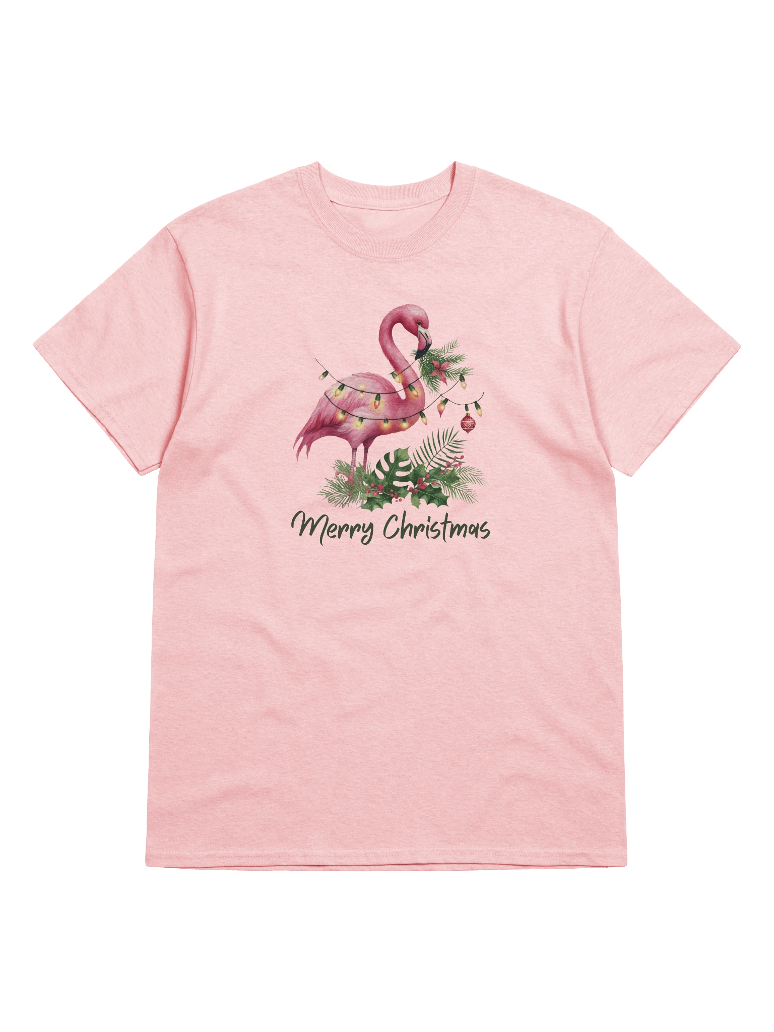 Flamingo Merry Christmas T-shirt product image (39)