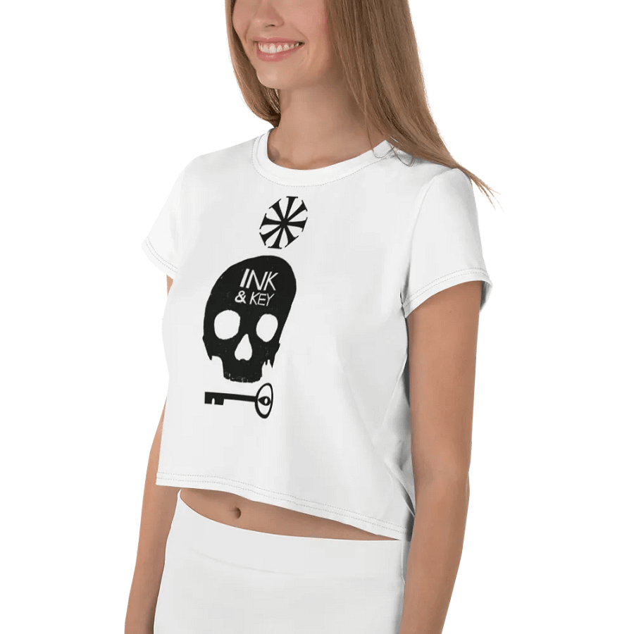 Ink & Key Monochrome Crop Tee product image (3)