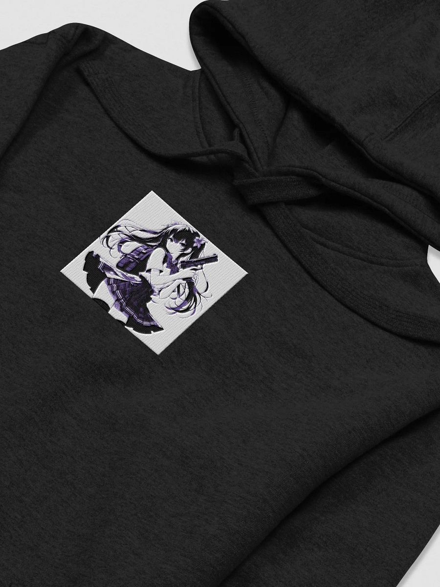 Anime Girl With Deagle Embroidered Pullover Hoodie product image (38)