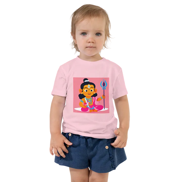 Playful Lord Shiva Pink T-shirt product image (1)