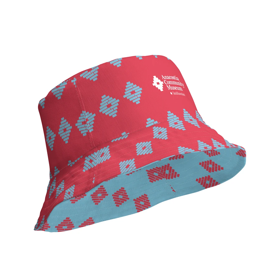 Anacostia Community Museum Reversible Bucket Hat (Red/Blue) Image 2