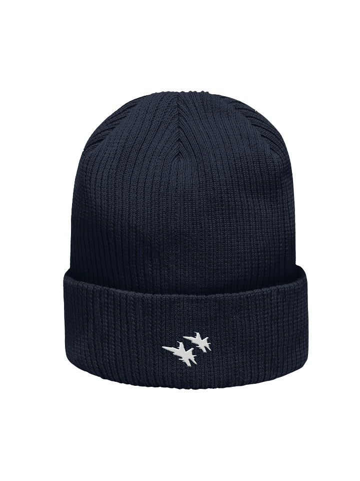 Twin Hornets Logo Beanie, Navy product image (1)