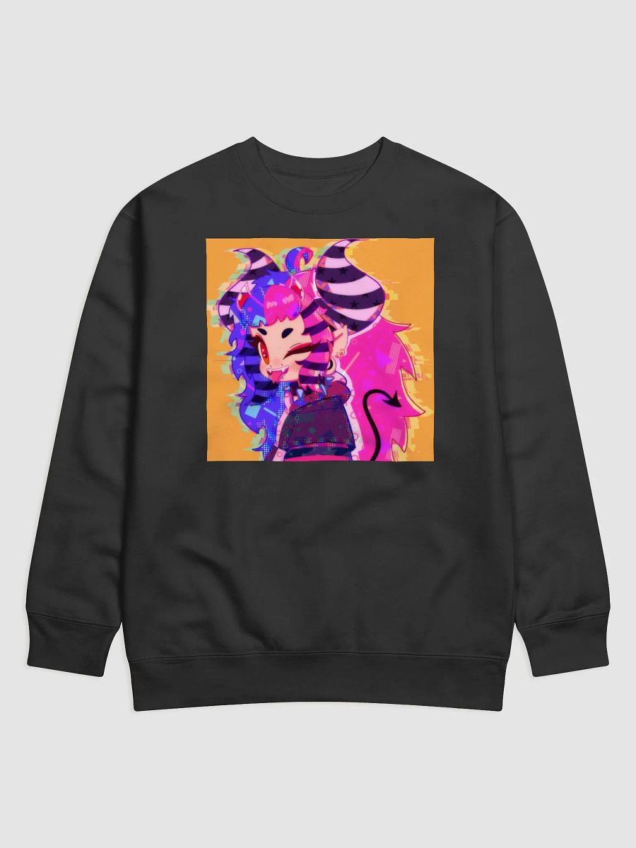 Wolfie glitch art sweater product image (1)