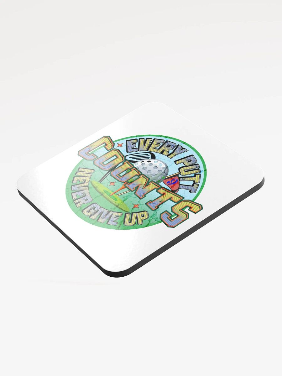 Every Putt Counts Never Give Up Golf Energetic themed Coaster Set product image (3)