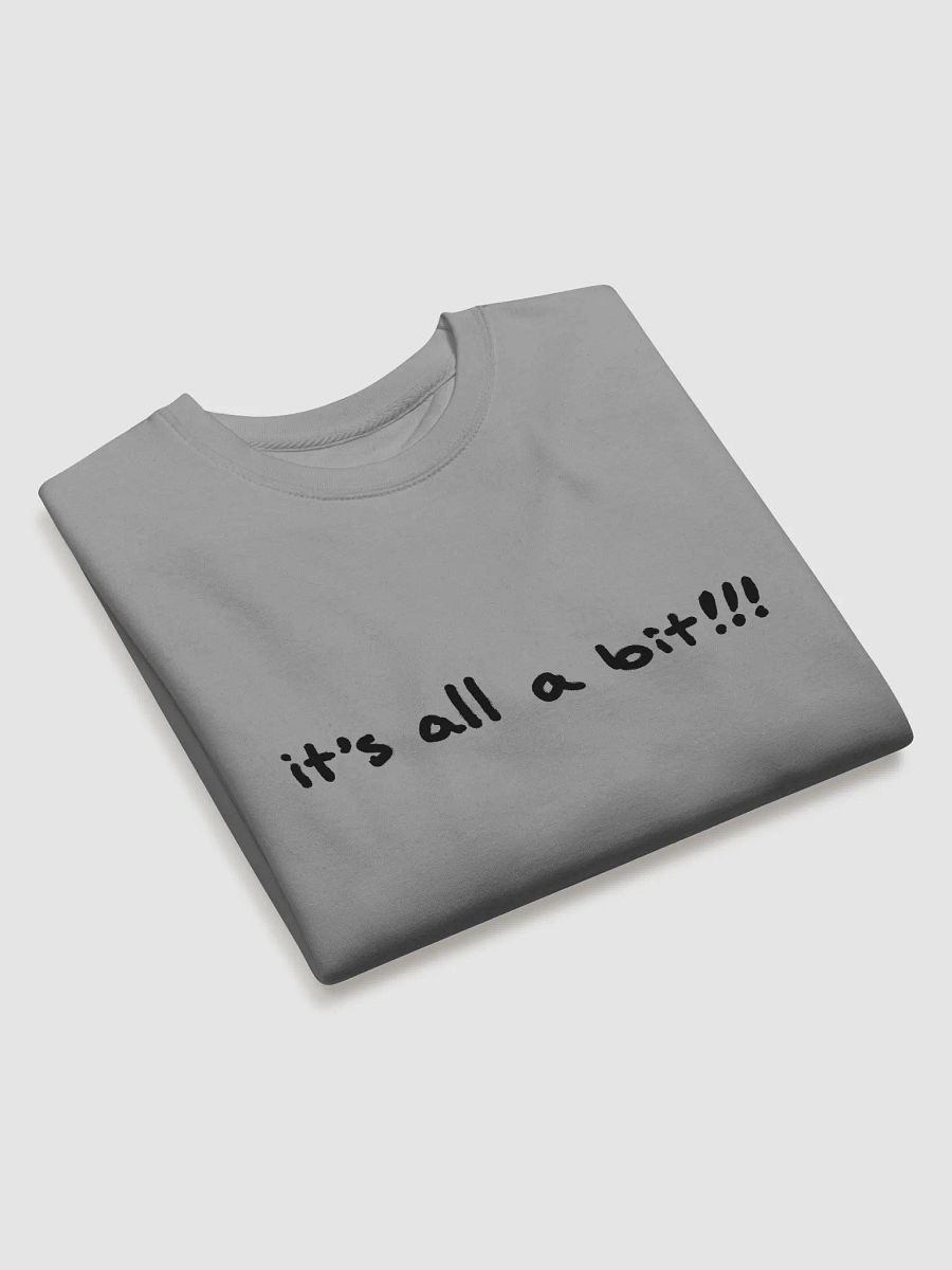 “it’s a bit!!!” (long-line design) Printed Premium Cotton Crewneck product image (11)