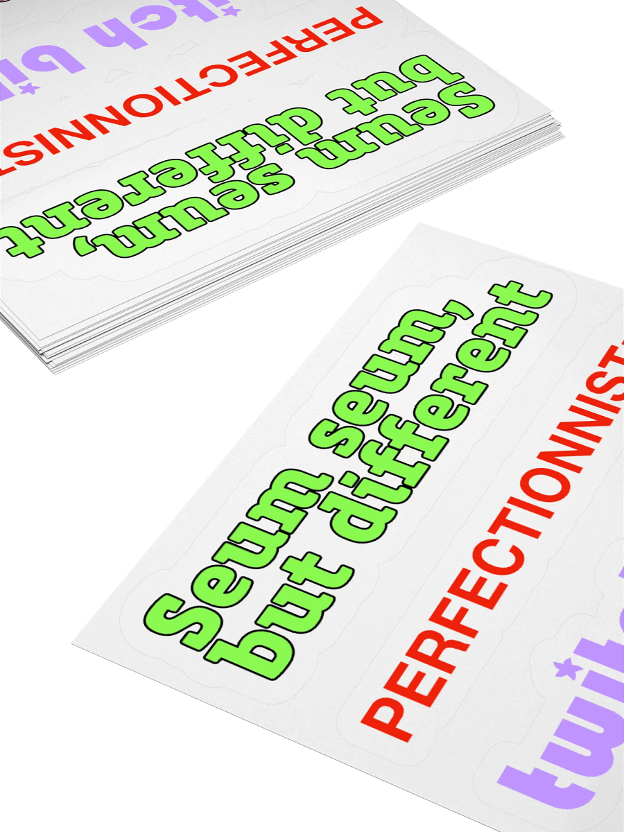Seum seum perfectionniste • Mood Panaché Killer Combo Stickers Set product image (4)