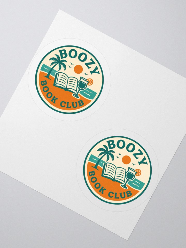 Boozy Book Club Beach Day Stickers product image (2)