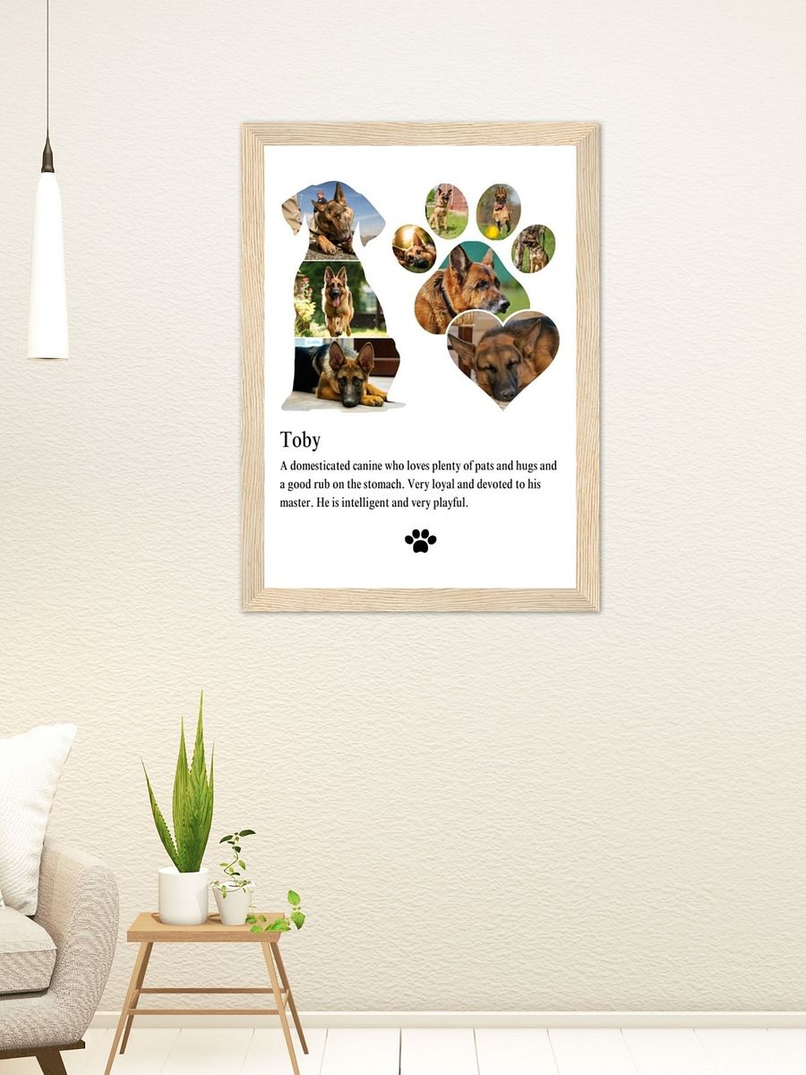 Dog Memorial Photo Collage Canva Template product image (7)