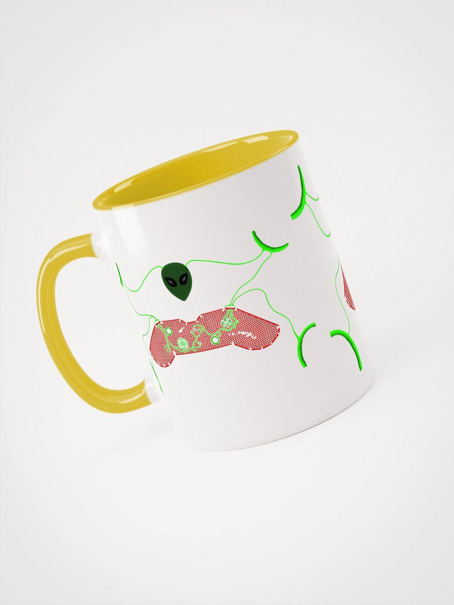 Galactic Green Alien Ceramic Mug product image (3)