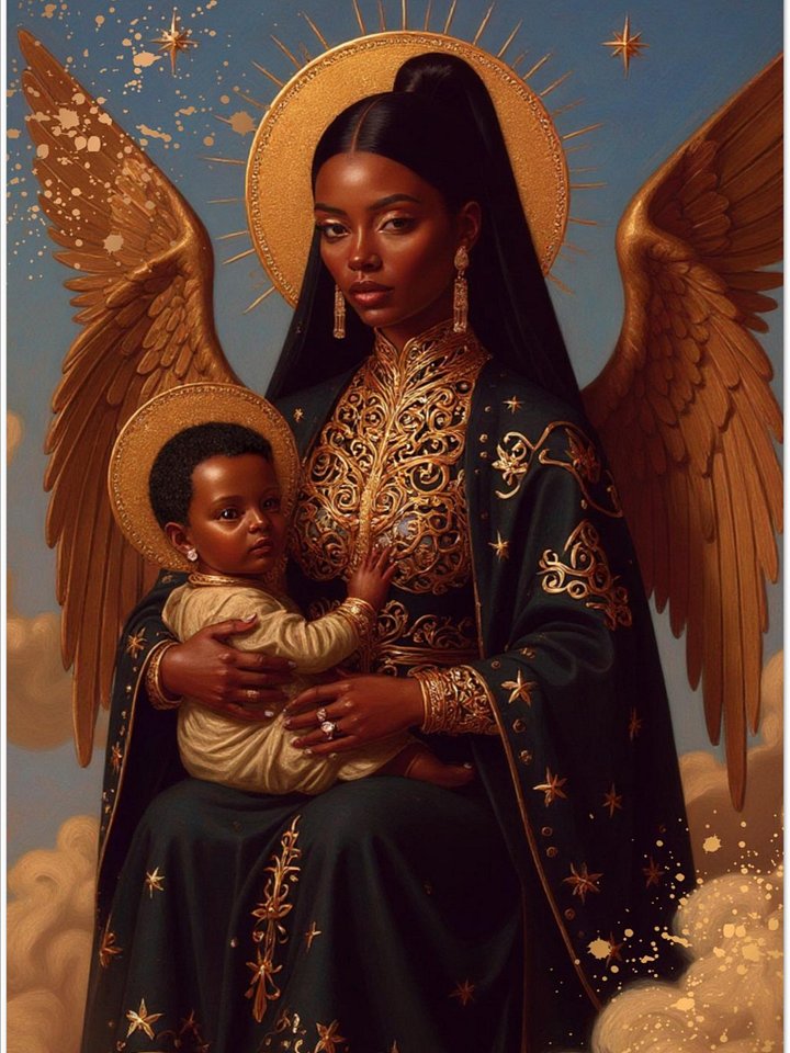 Black Madonna and Child _ Pack of 10x Holiday Greeting Cards _ 3 product image (1)